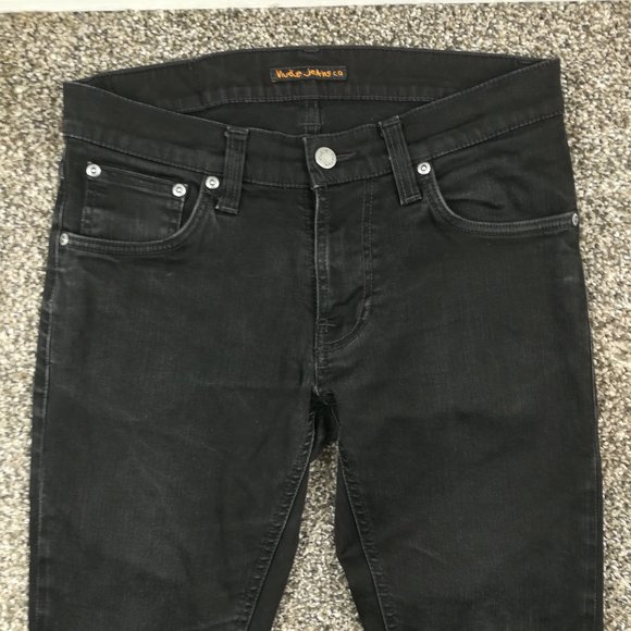 Nudie Jeans Men's Skinny Jeans - Black - Picture 2 of 9